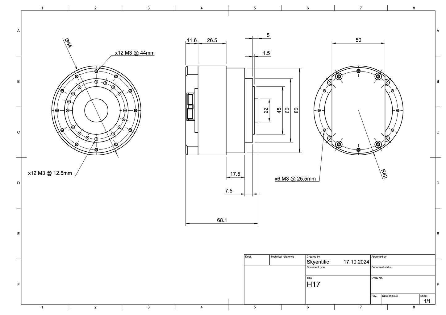 H17 Harmonic Actuator 19Nm